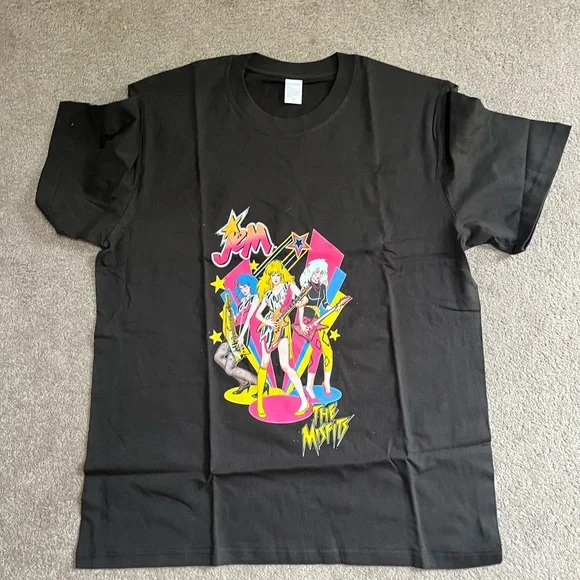 Source Unknown Black 'Jem & The Misfits' Graphic Tee - Picture 2 of 2
